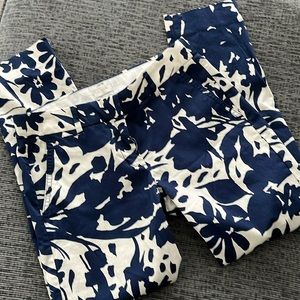 J crew cropped floral pants